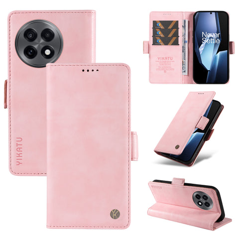YIKATU For OnePlus Ace 5G Case  YK-007 Litchi Texture PU Leather Wallet Phone Cover
