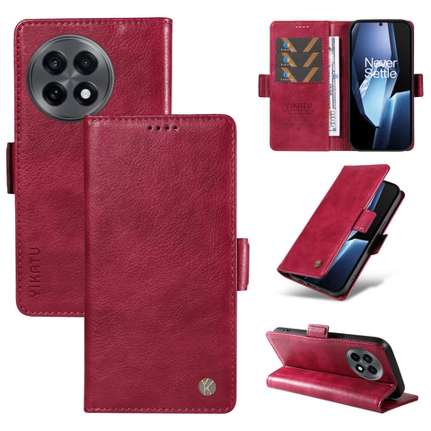 YIKATU For OnePlus Ace 5G Case  YK-007 Litchi Texture PU Leather Wallet Phone Cover