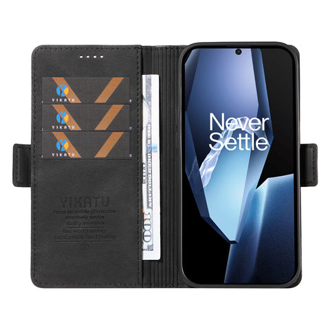 YIKATU For OnePlus Ace 5G Leather Case  YK-005 Skin-touch Feeling Wallet Phone Cover