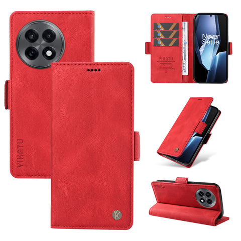 YIKATU For OnePlus Ace 5G Leather Case  YK-005 Skin-touch Feeling Wallet Phone Cover