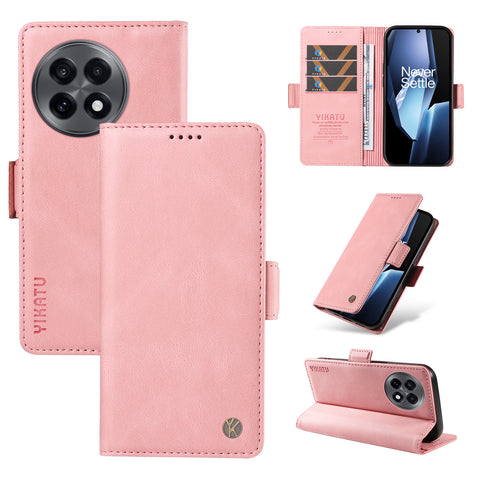 YIKATU For OnePlus Ace 5G Leather Case  YK-005 Skin-touch Feeling Wallet Phone Cover