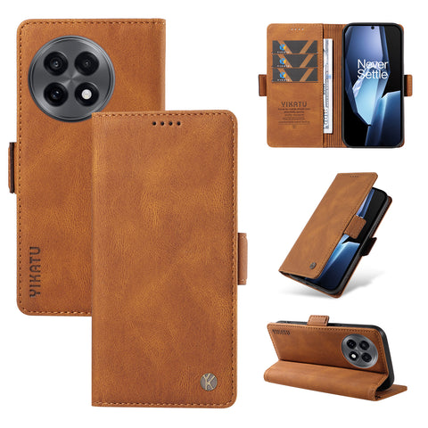 YIKATU For OnePlus Ace 5G Leather Case  YK-005 Skin-touch Feeling Wallet Phone Cover
