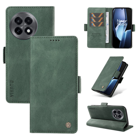 YIKATU For OnePlus Ace 5G Leather Case  YK-005 Skin-touch Feeling Wallet Phone Cover