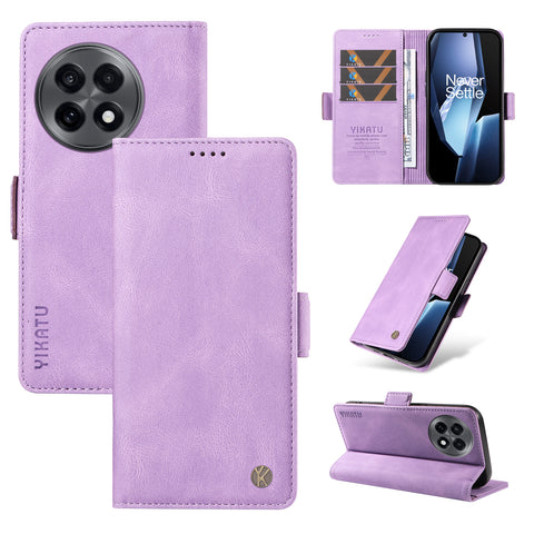YIKATU For OnePlus Ace 5G Leather Case  YK-005 Skin-touch Feeling Wallet Phone Cover