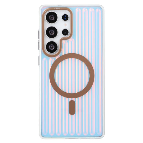 X-LEVEL For Samsung Galaxy S25 Ultra Magnetic Case Corrugated Texture PC + TPU Phone Cover