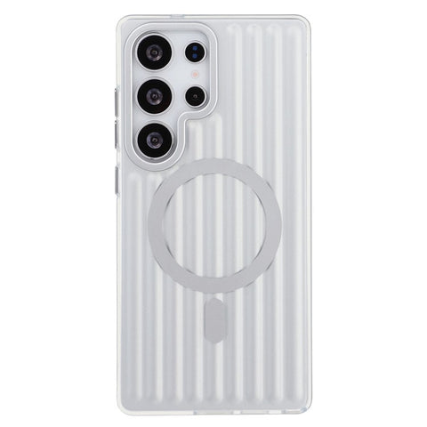 X-LEVEL For Samsung Galaxy S25 Ultra Magnetic Case Corrugated Texture PC + TPU Phone Cover