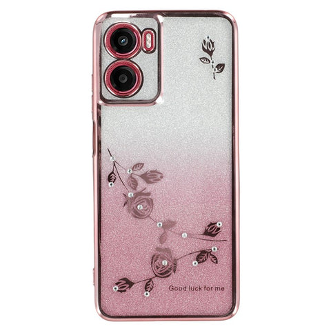 KADEM For Motorola Moto G05 4G / E15 4G Case Flower TPU Flexible Gradient Phone Cover