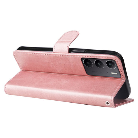 For Oppo A5 5G / 4G / Realme C75 5G / C75 4G / C73 5G / C71 4G / 14x 5G Case Zipper Wallet Calf Texture PU Leather Phone Cover