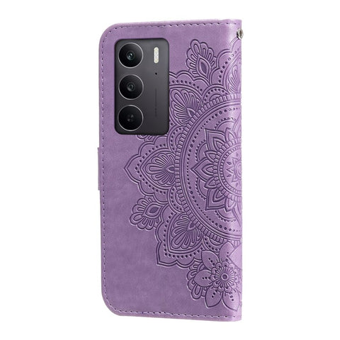 For Oppo A5 5G / 4G / Realme C75 5G / C75 4G / C73 5G / C71 4G / 14x 5G Case Floral Pattern PU Leather Wallet Stand Phone Cover