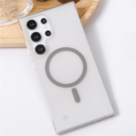 For Samsung Galaxy S24 Ultra Phone Case Anti Scratch Frameless PC Cover Magnetic Case