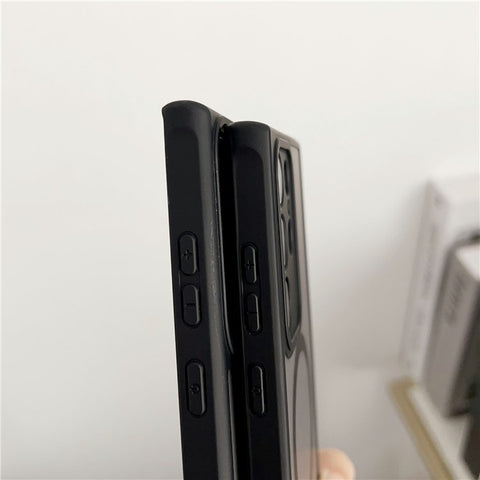 For Samsung Galaxy S24 Ultra Magnetic Case TPU + PC Skin Touch Matte Phone Cover