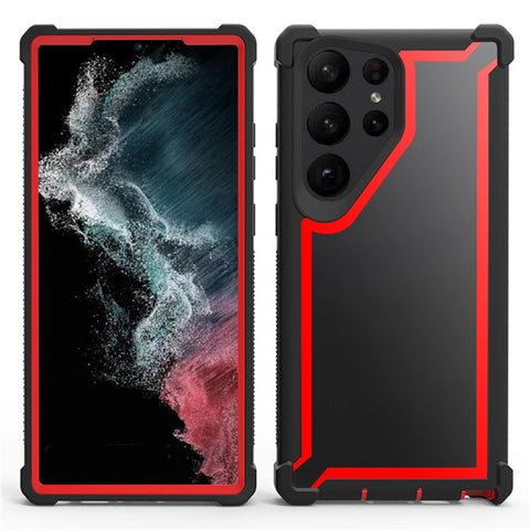 For Samsung Galaxy S24 Ultra Case Reinforced Corner Design TPU + PC Shockproof Phone Cover