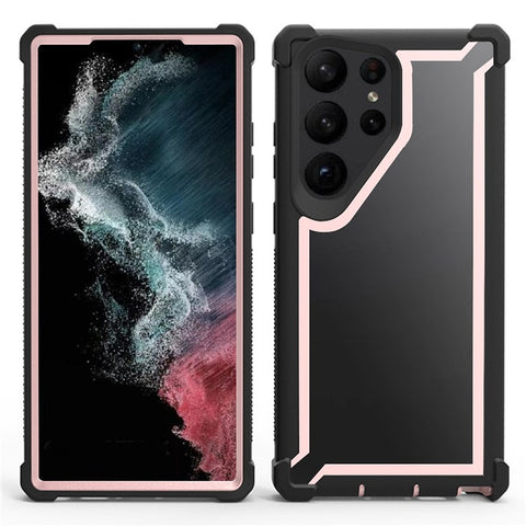 For Samsung Galaxy S24 Ultra Case Reinforced Corner Design TPU + PC Shockproof Phone Cover