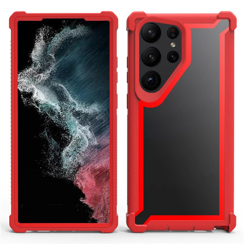 For Samsung Galaxy S24 Ultra Case Reinforced Corner Design TPU + PC Shockproof Phone Cover