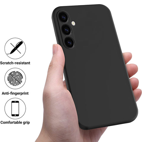 For Samsung Galaxy M14 4G Case Liquid Silicone Phone Back Cover with Hand Strap
