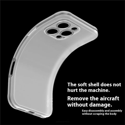 Q.COO For iPhone 16 Pro Case Drop Protection TPU Protective Phone Back Cover