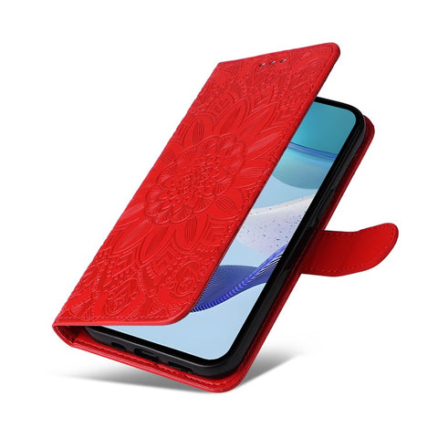 For Oppo A5 5G / 4G / Realme C75 5G / C75 4G / C73 5G / C71 4G / 14x 5G Case Sunflower Imprint Leather Wallet Phone Cover