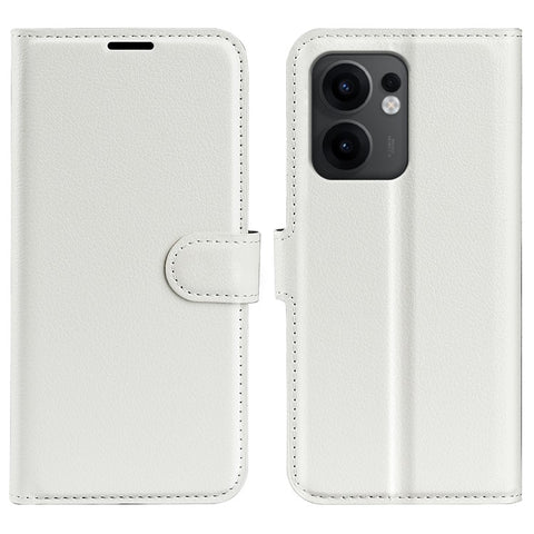For Oppo Reno13 F 5G (Reno 13 FS 5G) / 4G Case Litchi Texture Shockproof Leather Wallet Phone Cover