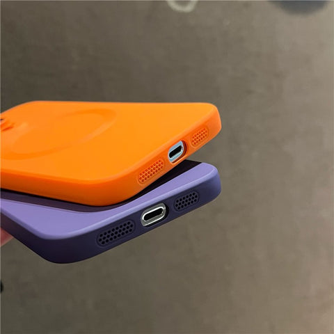 For iPhone 15 Pro Max Case Compatible with MagSafe Liquid Silicone Phone Cover with Tempered Glass Lens Protector