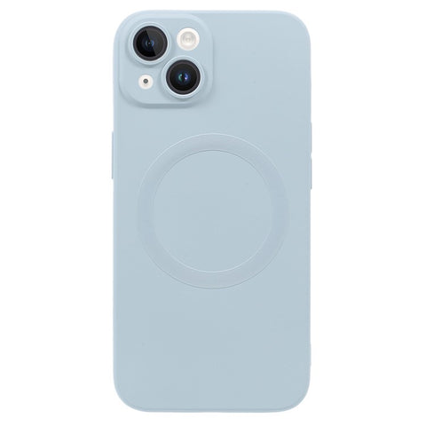 For iPhone 15 Plus Case Compatible with MagSafe Liquid Silicone Phone Cover with Tempered Glass Lens Protector