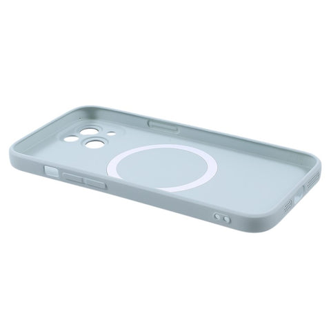 For iPhone 15 Case Compatible with MagSafe Liquid Silicone Phone Cover with Tempered Glass Lens Protector