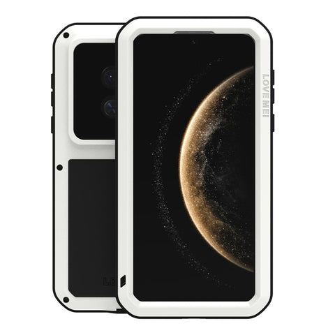 LOVE MEI For Huawei Mate 70 Pro / Mate 70 Pro+ Case Tempered Glass Screen Protector Metal + Silicone Phone Cover