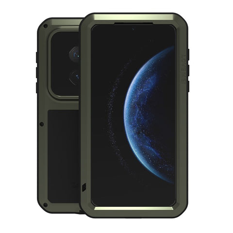 LOVE MEI For Huawei Mate 70 Pro / Mate 70 Pro+ Case Tempered Glass Screen Protector Metal + Silicone Phone Cover