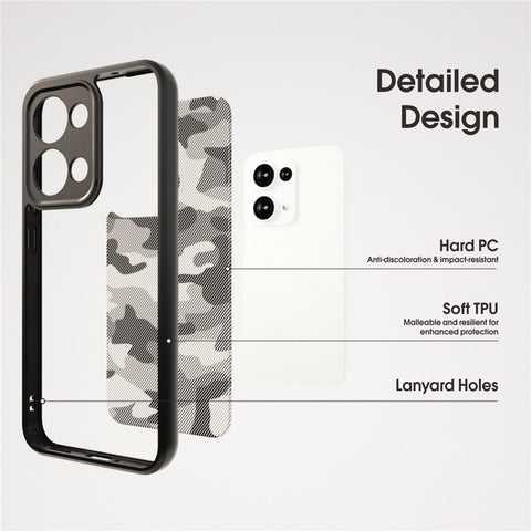 IBMRS For Oppo Reno13 5G (Global) Case TPU + PC Heavy Duty Shockproof Phone Cover Camera Protection