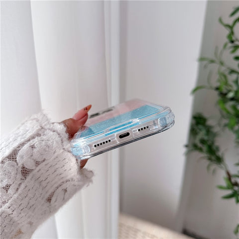 For iPhone 16 Pro Max Case Glitter Epoxy TPU PC Phone Back Cover Detachable 2 in 1