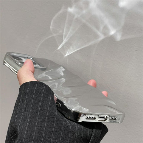 For iPhone 13 Pro Case Wave Texture TPU Shockproof Phone Cover