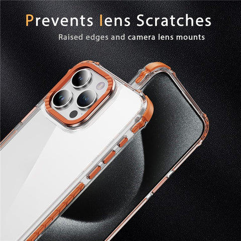 For iPhone 13 Pro Crystal Clear Case Airbag Anti Drop TPU + PC Phone Back Cover