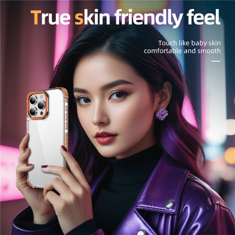 For iPhone 13 Pro Crystal Clear Case Airbag Anti Drop TPU + PC Phone Back Cover