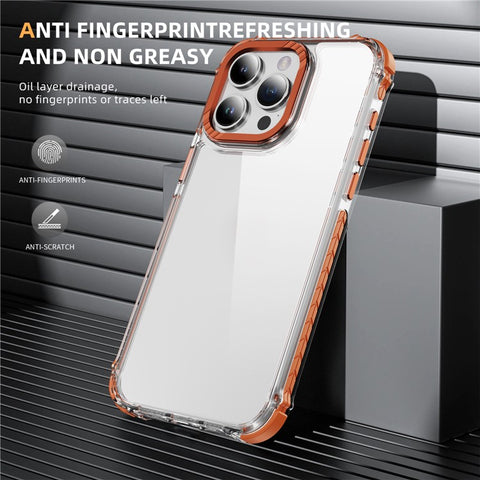 For iPhone 13 Pro Max Crystal Clear Case Airbag Anti Drop TPU + PC Phone Back Cover