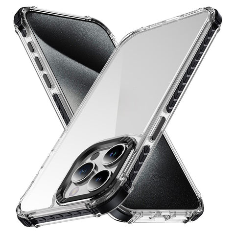 For iPhone 13 Pro Max Crystal Clear Case Airbag Anti Drop TPU + PC Phone Back Cover
