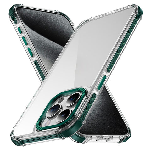For iPhone 13 Pro Max Crystal Clear Case Airbag Anti Drop TPU + PC Phone Back Cover