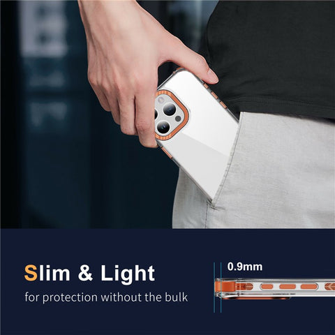 For iPhone 15 Pro Crystal Clear Case Airbag Anti Drop TPU + PC Phone Back Cover