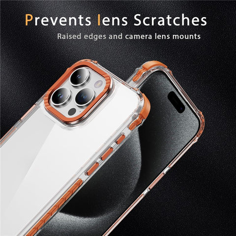 For iPhone 14 Pro Max Crystal Clear Case Airbag Anti Drop TPU + PC Phone Back Cover
