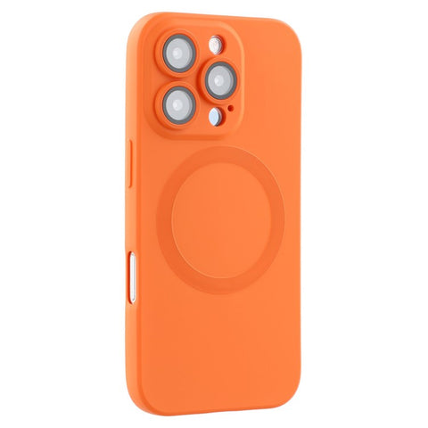 For iPhone 16 Pro Max Case Compatible with MagSafe Liquid Silicone Phone Cover with Tempered Glass Lens Protector