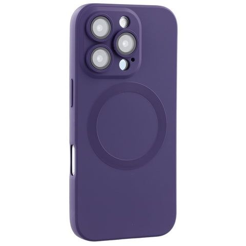 For iPhone 16 Pro Case Compatible with MagSafe Liquid Silicone Phone Cover with Tempered Glass Lens Protector