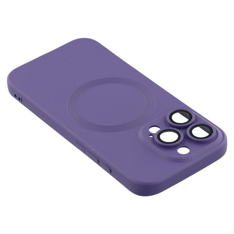 For iPhone 16 Pro Case Compatible with MagSafe Liquid Silicone Phone Cover with Tempered Glass Lens Protector