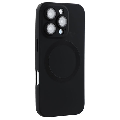 For iPhone 16 Pro Case Compatible with MagSafe Liquid Silicone Phone Cover with Tempered Glass Lens Protector