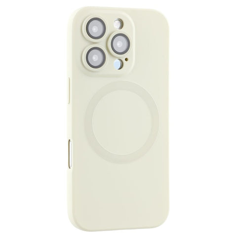 For iPhone 16 Pro Case Compatible with MagSafe Liquid Silicone Phone Cover with Tempered Glass Lens Protector