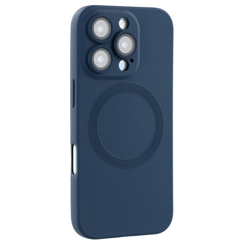 For iPhone 16 Pro Case Compatible with MagSafe Liquid Silicone Phone Cover with Tempered Glass Lens Protector