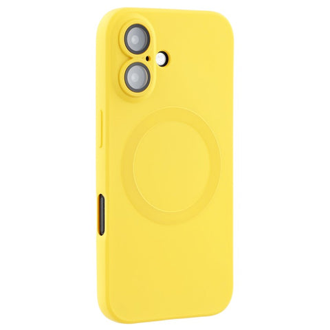 For iPhone 16 Plus Case Compatible with MagSafe Liquid Silicone Phone Cover with Tempered Glass Lens Protector