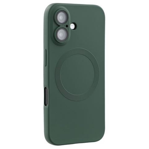 For iPhone 16 Plus Case Compatible with MagSafe Liquid Silicone Phone Cover with Tempered Glass Lens Protector