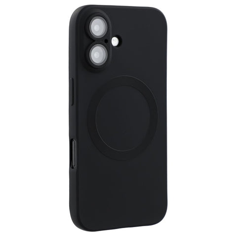 For iPhone 16 Plus Case Compatible with MagSafe Liquid Silicone Phone Cover with Tempered Glass Lens Protector