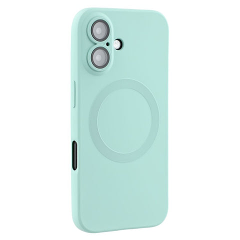 For iPhone 16 Plus Case Compatible with MagSafe Liquid Silicone Phone Cover with Tempered Glass Lens Protector