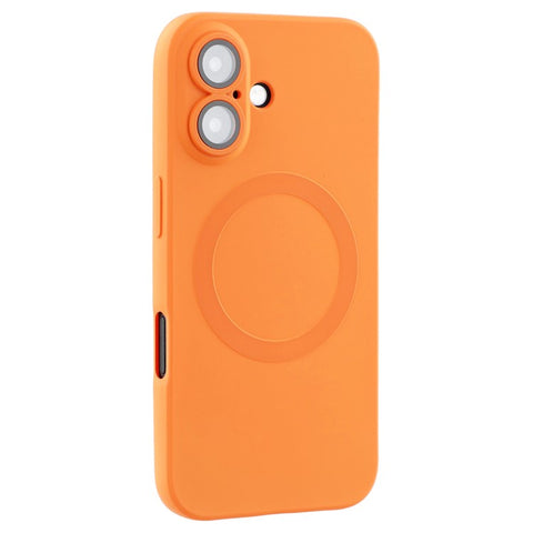 For iPhone 16 Plus Case Compatible with MagSafe Liquid Silicone Phone Cover with Tempered Glass Lens Protector