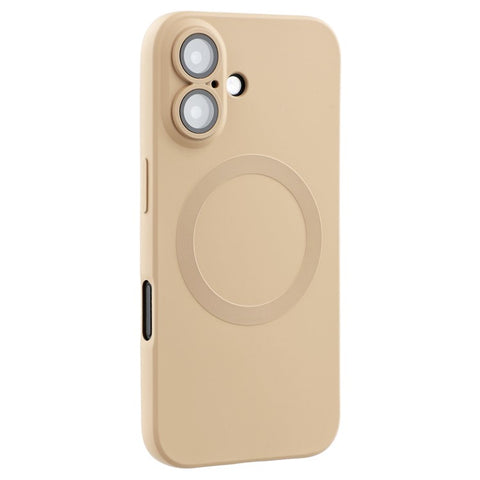 For iPhone 16 Plus Case Compatible with MagSafe Liquid Silicone Phone Cover with Tempered Glass Lens Protector