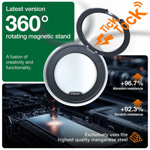 TORRAS Ostand O3 Fitness Series For iPhone 16 Pro Case Compatible with MagSafe TPU PC Kickstand Phone Cover (Amazon Packaging)